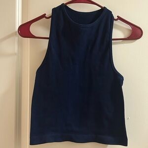 Intimately free people Navy racerback tank top